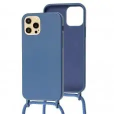 Чохол для iPhone 12 Pro Max Wave Lanyard with logo blue cobalt
