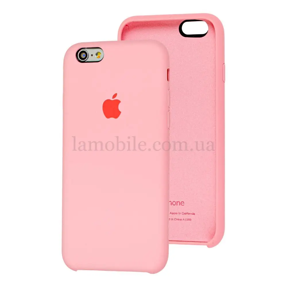 Чехол Silicone для iPhone 6 / 6s case light pink