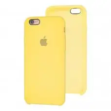 Чехол Silicone для iPhone 6 / 6s case желтый