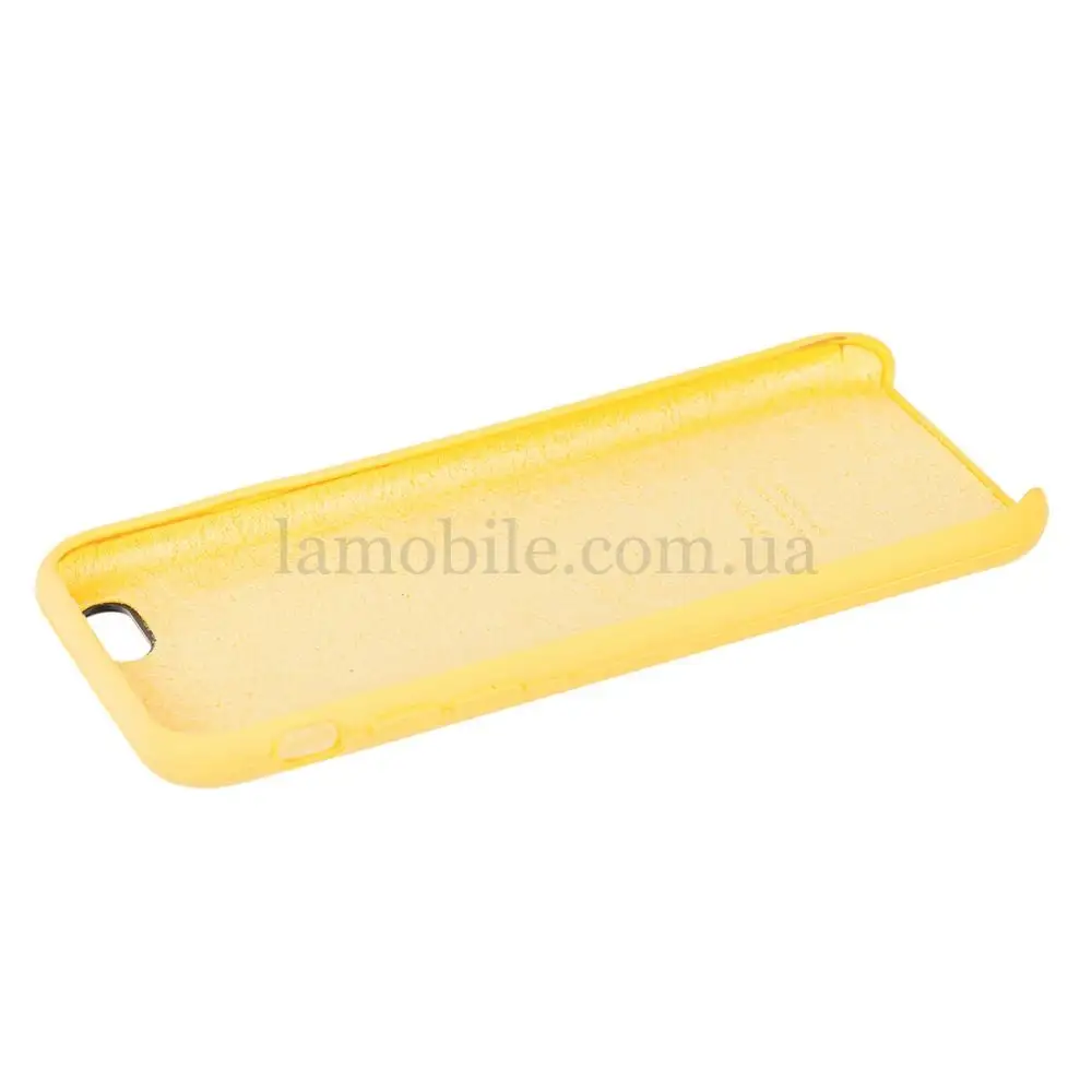 Чехол Silicone для iPhone 6 / 6s case желтый