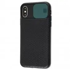 Чохол для iPhone X/Xs Safety camera чорний/зелений