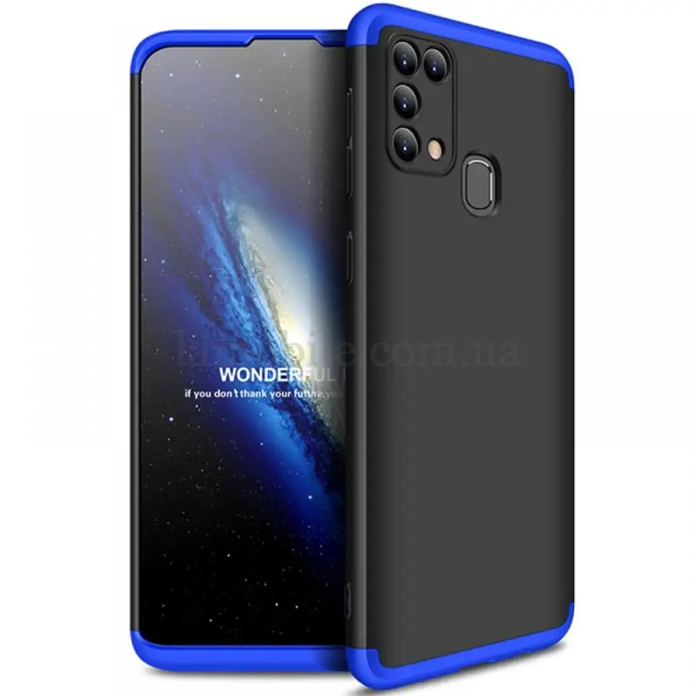 Чехол GKK LikGus для Samsung Galaxy M31 (M315) 360 черно-синий 