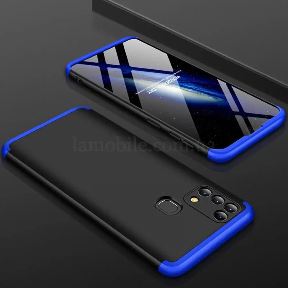 Чехол GKK LikGus для Samsung Galaxy M31 (M315) 360 черно-синий 