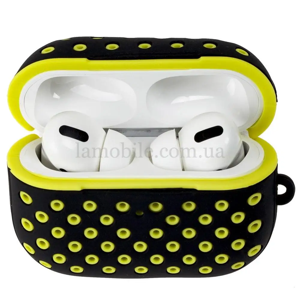 Чехол для AirPods Pro Sport Design "черный / желтый"