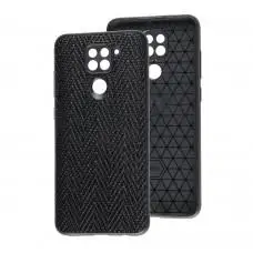 Чехол для Xiaomi Redmi Note 9 Leather case волна