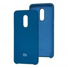 Чохол для Xiaomi Redmi 5 Silky Soft Touch синій
