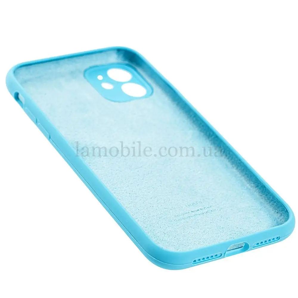 Чохол для iPhone 11 Silicone Slim Full camera light blue