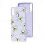 Чехол для Huawei Y6p Wave Fancy avocado / light purple