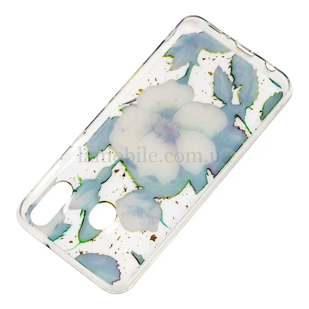 Чехол для Samsung Galaxy M20 (M205) Flowers Confetti "шиповник"