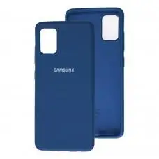 Чохол для Samsung Galaxy A51 (A515) Silicone Full синій / navy blue