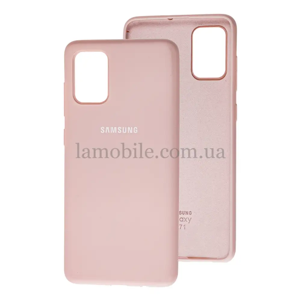Чохол для Samsung Galaxy A71 (A715) Silicone Full рожевий / pink sand