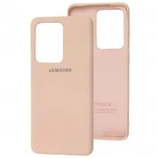 Чохол для Samsung Galaxy S20 Ultra (G988) Silicone Full рожевий / pink sand