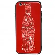 Чехол White Knight для iPhone 6 pictures glass кока кола