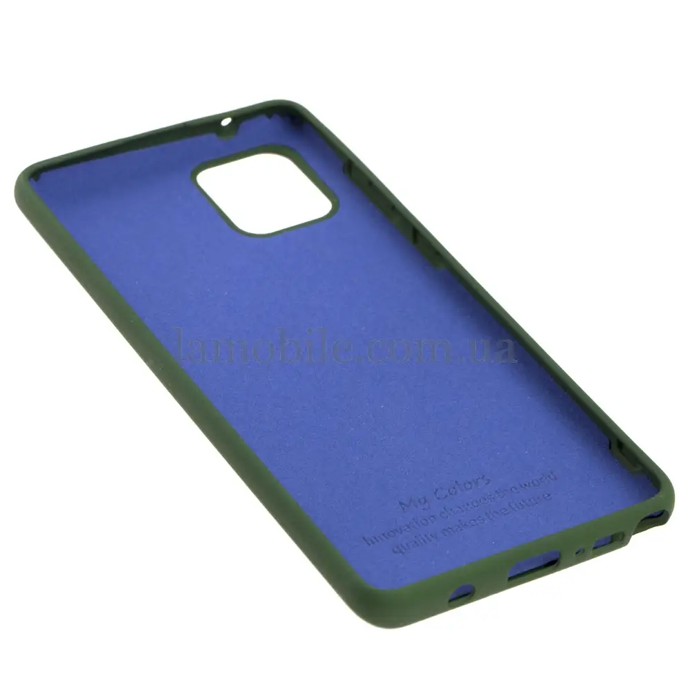 Чохол для Samsung Galaxy Note 10 Lite (N770) Silicone Full зелений / dark green