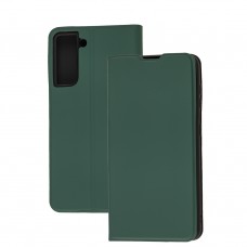 Чехол книжка для Samsung Galaxy S21 (G991) Yo зеленый