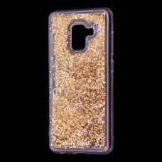 Чохол для Samsung Galaxy A8 2018 (A530) вода золотистий "простір"