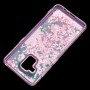 Чохол для Samsung Galaxy A8 2018 (A530) вода рожевий "рожево-фіолетові квіти"