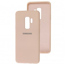 Чехол для Samsung Galaxy S9+ (G965) Silicone Full розовый / pink sand