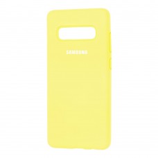 Чехол для Samsung Galaxy S10+ (G975) Silicone Full лимонный