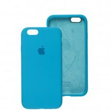 Чехол для iPhone 6 / 6s Silicone Full голубой / blue