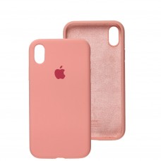 Чохол для iPhone Xr Silicone Full рожевий / peach