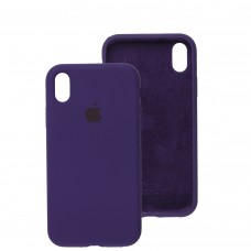 Чехол для iPhone Xr Silicone Full фиолетовый / amethyst