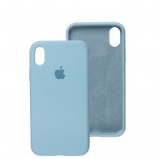 Чехол для iPhone Xr Silicone Full голубой / cloud blue