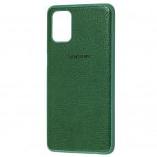 Чехол для Samsung Galaxy A31 (A315) Leather cover зеленый