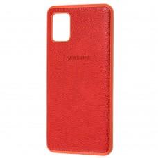 Чехол для Samsung Galaxy A31 (A315) Leather cover красный