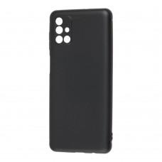 Чехол для Samsung Galaxy M51 (M515) Black матовый черный