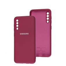 Чехол для Samsung Galaxy A50 / A50s / A30s Full camera вишневый / rose red