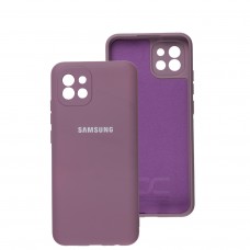 Чехол для Samsung Galaxy A03 (A035) Full camera темно-лиловый