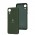 Чохол для Samsung Galaxy A03 Core (A032) Silicone Full Тризуб темно-зелений