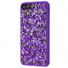 Чехол Bling World для iPhone 7 Plus / 8 Plus Stone градиент фиолетовый