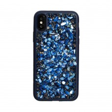 Чехол для iPhone X / Xs Bling World Stone синий