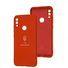 Чехол для Xiaomi Redmi Note 7 Full Premium Трезубец красный