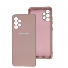 Чехол для Samsung Galaxy A32 (A325) Silicone Full camera розовый / pink sand