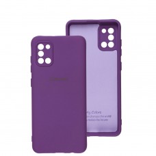 Чехол для Samsung Galaxy A31 (A315) Silicone Full camera фиолетовый / purple