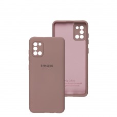 Чехол для Samsung Galaxy A31 (A315) Silicone Full camera розовый / pink sand
