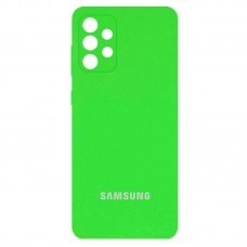 Чехол для Samsung Galaxy A72 Full camera салатовый / neon green