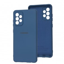 Чехол для Samsung Galaxy A72 Full camera синий / navy blue
