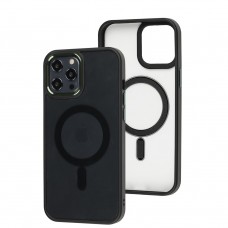 Чехол для iPhone 12 Pro Max Metal Bezel MagSafe черный