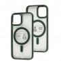 Чехол для iPhone 12 / 12 Pro Metal Bezel MagSafe зеленый