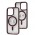 Чехол для iPhone 13 Pro Metal Bezel MagSafe бордовый