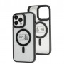 Чохол для iPhone 13 Pro Metal Bezel MagSafe бордовий