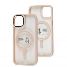 Чехол для iPhone 13 Metal Bezel MagSafe розовый