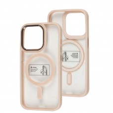 Чохол для iPhone 14 Pro Metal Bezel MagSafe рожевий