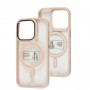 Чохол для iPhone 14 Pro Metal Bezel MagSafe рожевий