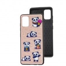 Чехол для Samsung Galaxy A51 (A515) Wave Majesty baby panda / light pink
