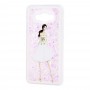 Чохол для Samsung Galaxy J5 (J500) вода світло-рожевий "дівчина в білій сукні"